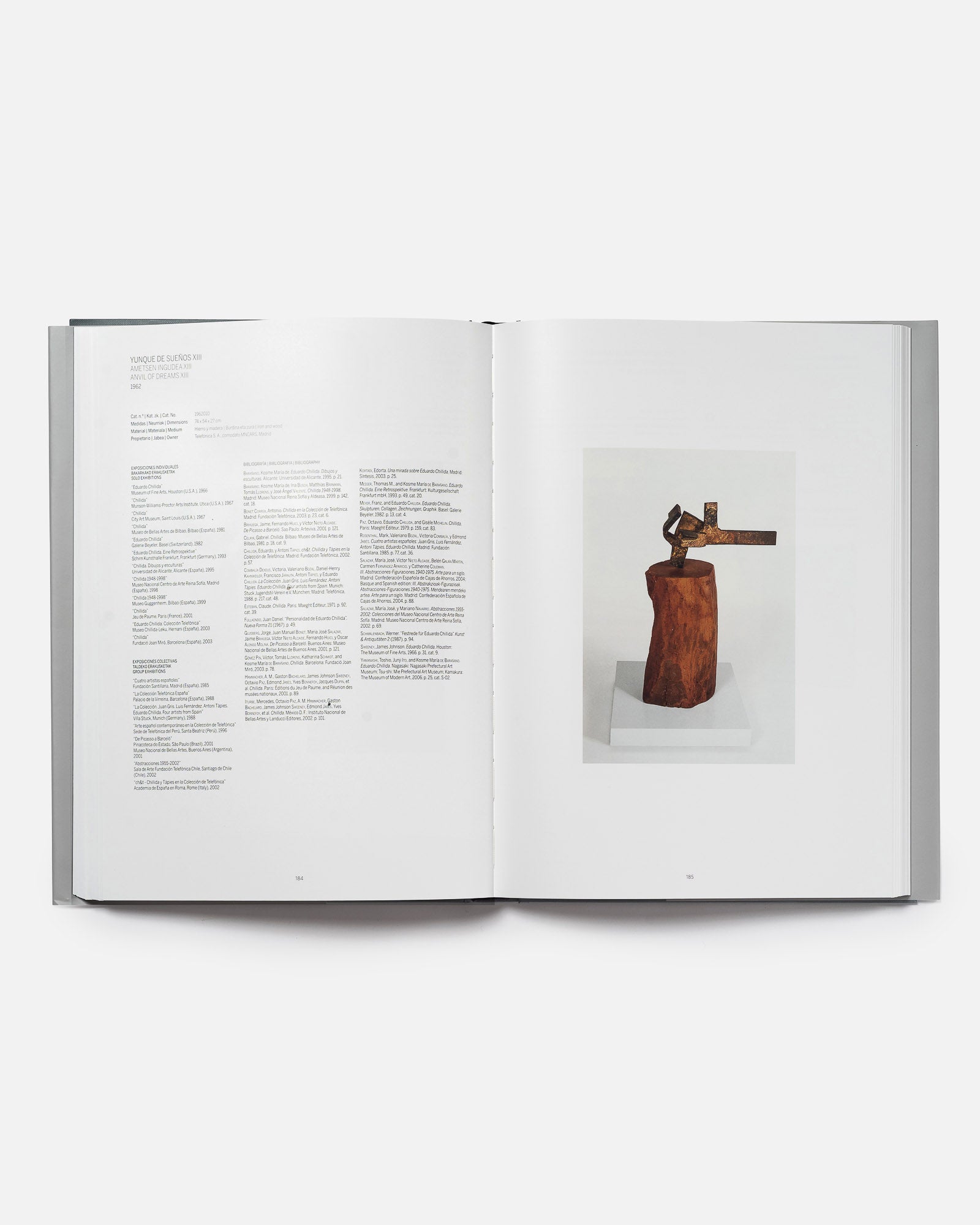 EDUARDO CHILLIDA I (1948-1973) CATALOGUE RAISONNE OF SCULPTURE