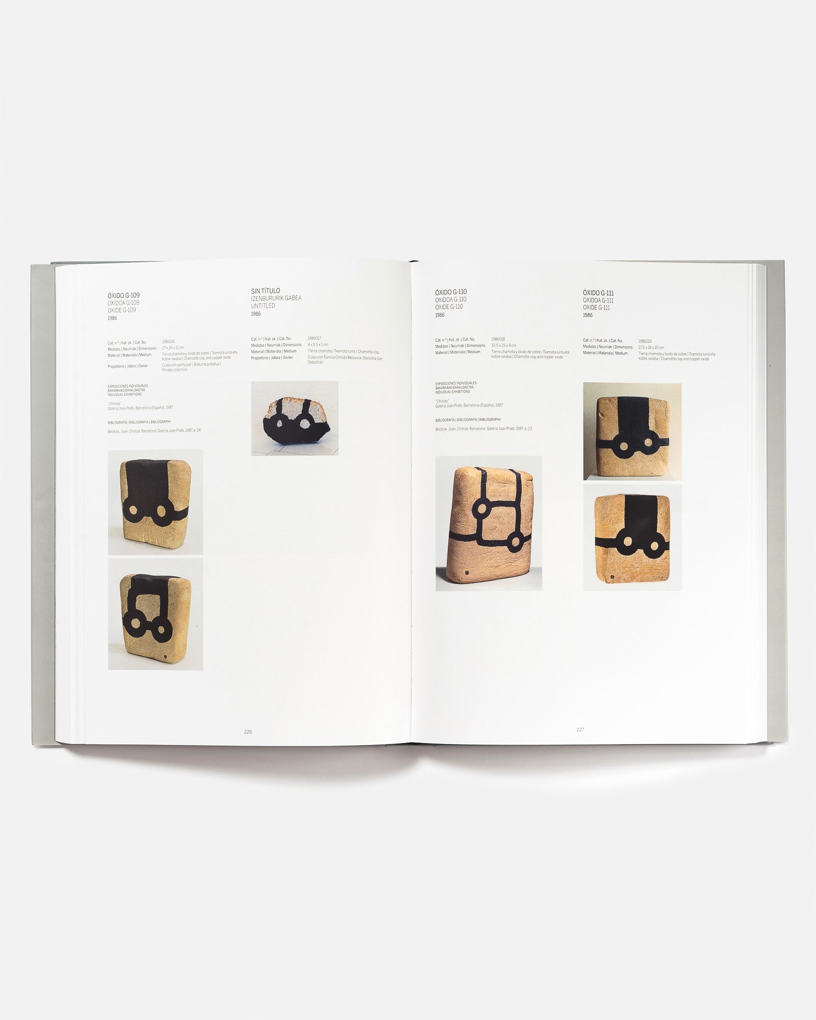 EDUARDO CHILLIDA III (1983-1990) CATALOGUE RAISONNE OF SCULPTURE
