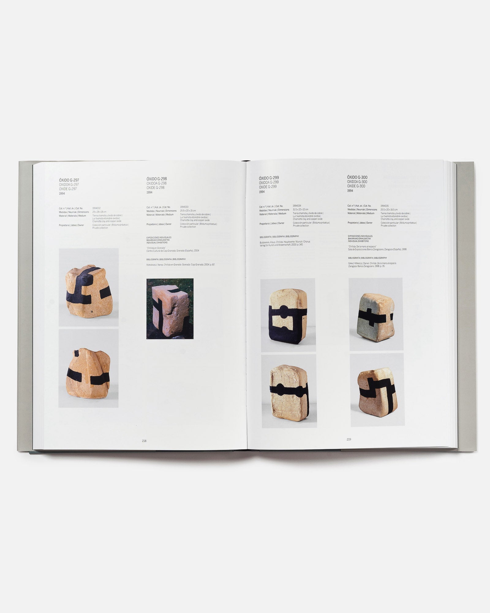 EDUARDO CHILLIDA IV (1991-2002) CATALOG RAISONNE OF SCULPTURE