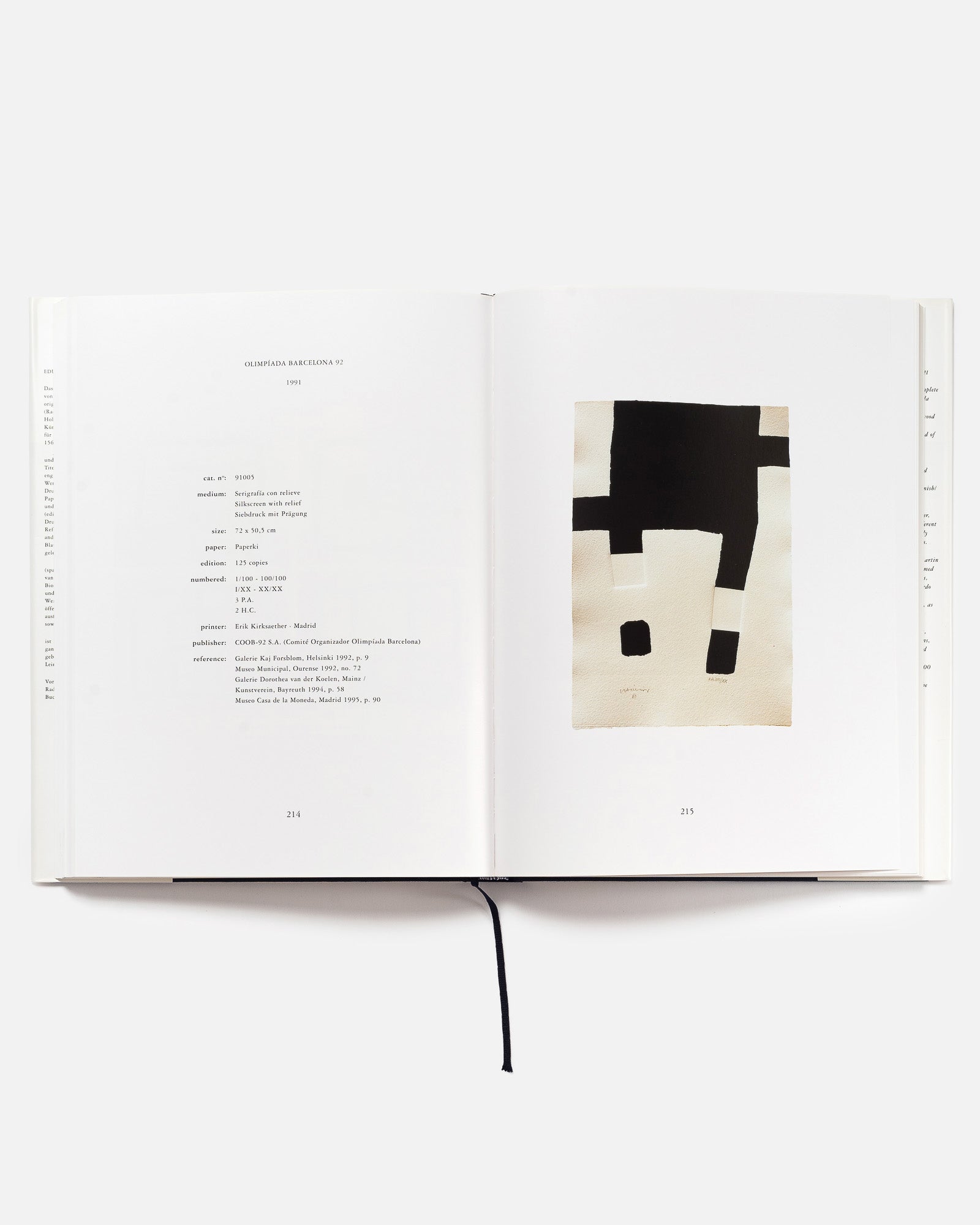 EDUARDO CHILLIDA OPUS III 1986 - 1996