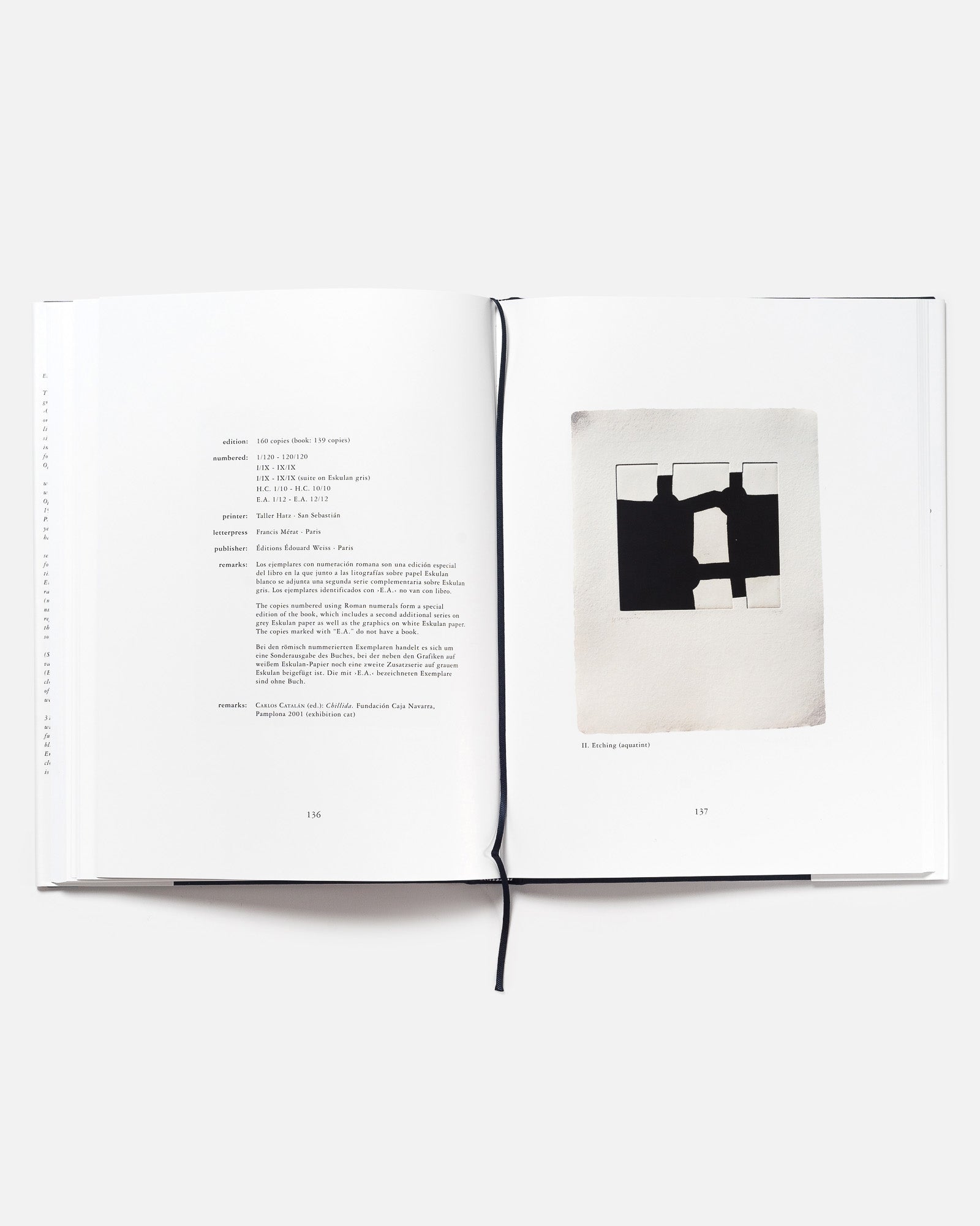 EDUARDO CHILLIDA OPUS IV 1996 - 2001