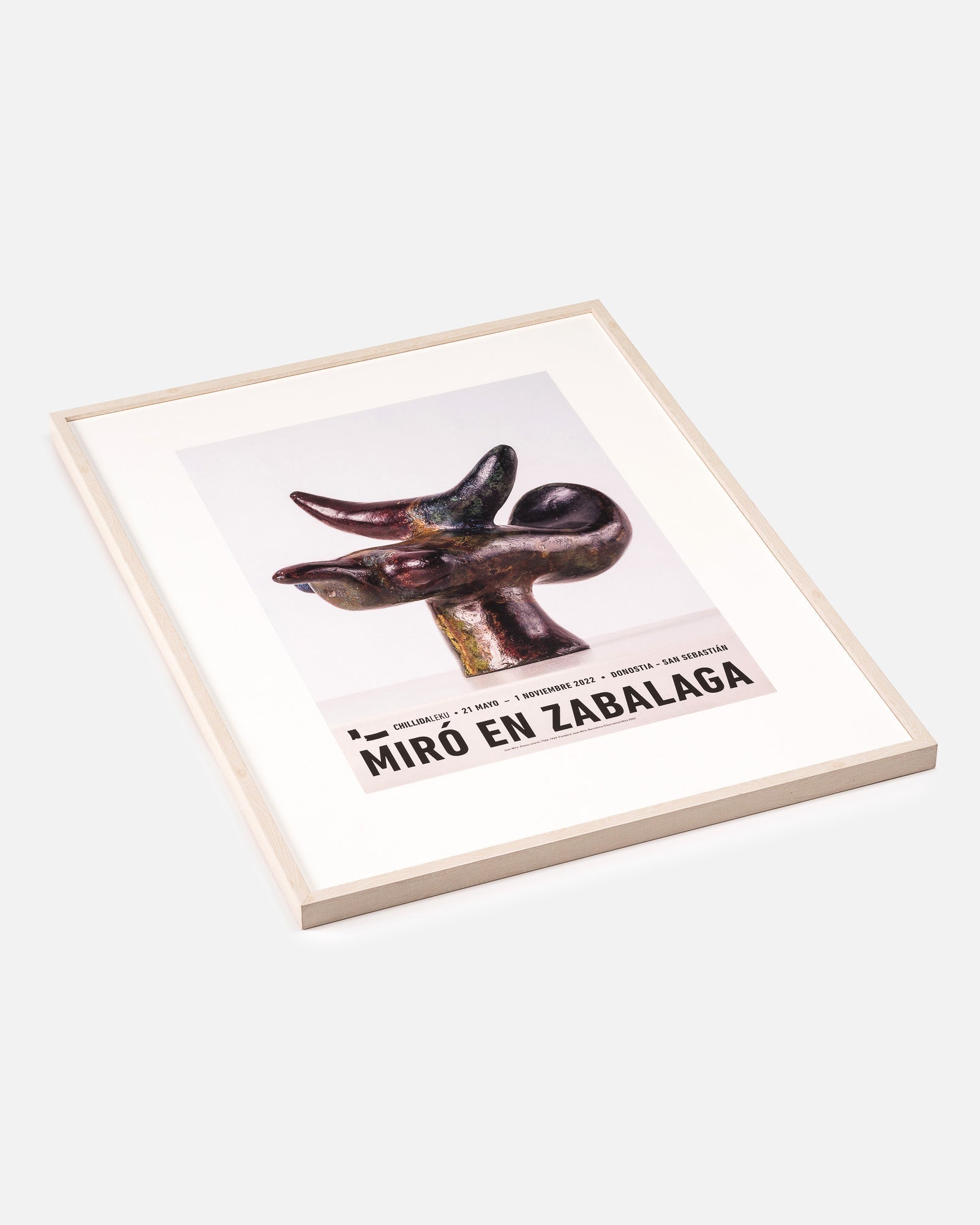 PÓSTER MIRÓ EN ZABALAGA OISEAU SOLAIRE 1946-1949