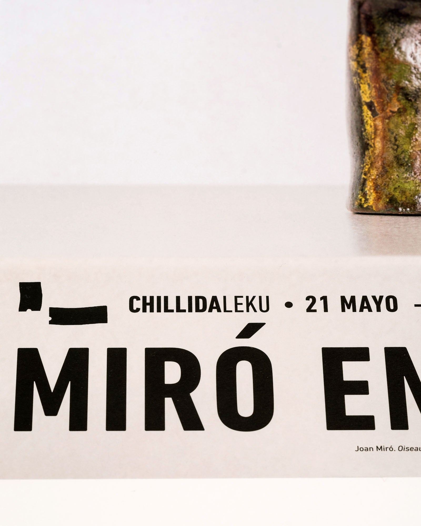PÓSTER MIRÓ EN ZABALAGA OISEAU SOLAIRE 1946-1949
